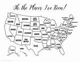 Map Coloring Usa Travel States Printable United Pages Maps Journal Bullet Pdf State Kids Printables Lovelyplanner Right Planner Lovely Notebook sketch template