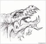 Evil Dragons Draco Somnium sketch template