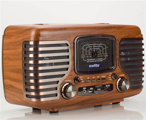 radio retro vintage bluetooth  fm sw usb aux aspct madeira mercado livre