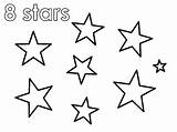 Stars Coloring sketch template