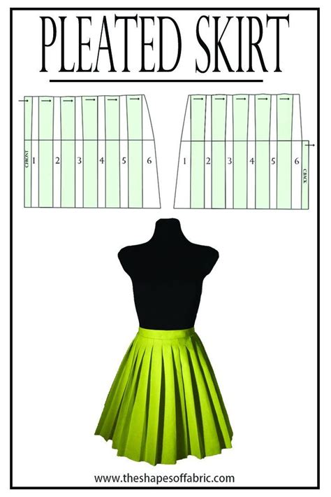 heres   draft  pleated skirt   detailed instructions