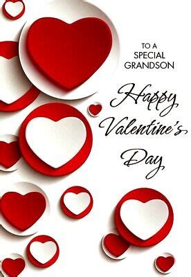 special grandson happy valentines day valentines greeting card