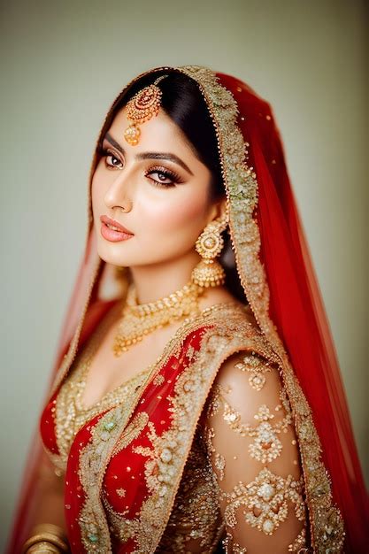 Premium Ai Image A Detailed Portrait Of A Pakistani Woman With