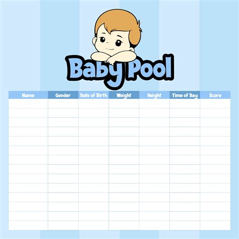 printable baby pool template excel     printablee