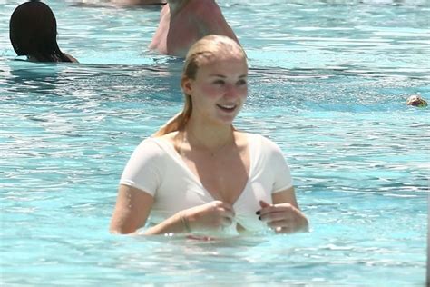 Sophie Turner In Bikini At Delano Hotel Pool In Miami 08