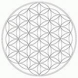 Coloring Geometry Sacred Pages Flower Patterns Life Geometric Symbols Mandala Popular Gif Tetrahedron sketch template