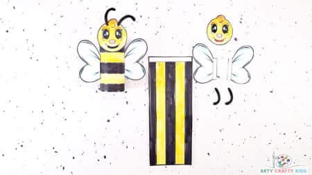 paper bee craft arty crafty kids