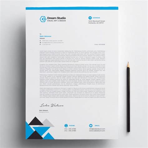 premium vector modern company letterhead