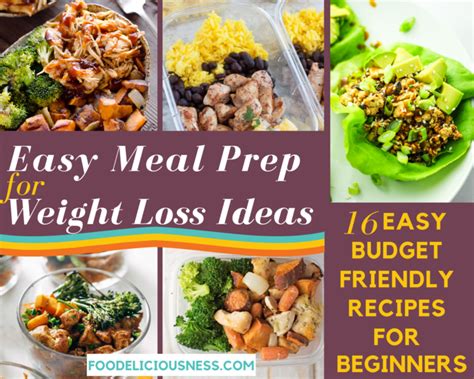 Easy Meal Prep For Weight Loss Ideas 16 Budget Friendly