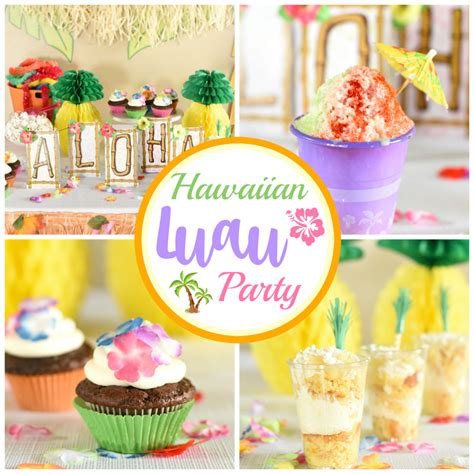 hawaiian luau party ideas   easy  fun fun squared