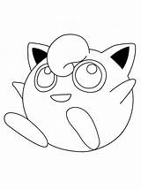 Pokemon Coloring Pages Jigglypuff Template sketch template