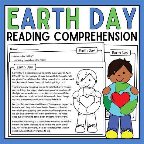 earth day reading comprehension passage earth day reading passage