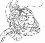 Dragon Ball Minitokyo Shenlong Colorea Shen Long Goku sketch template