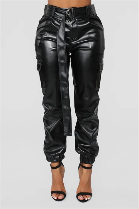 Leather Jogger Pants Jogger Pants Outfit Black Leather Pants Leather