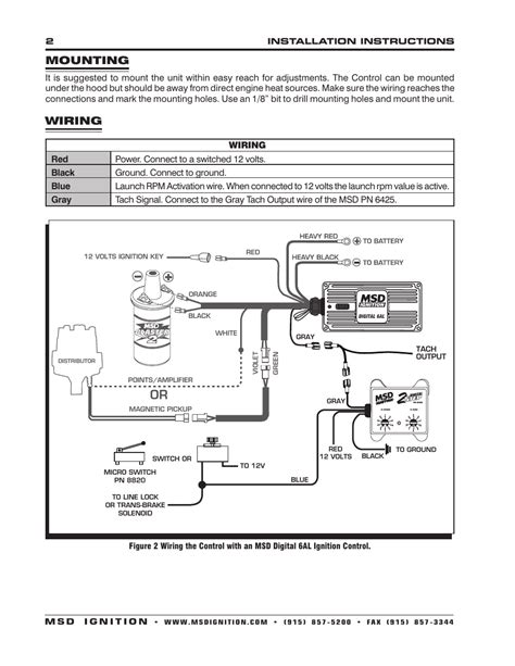 msd digital al wiring diagram printable form templates  letter