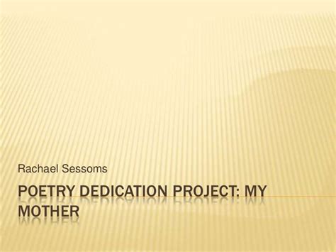 project dedication sample dedication  acknowledgement sample