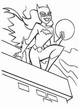 Coloring Pages Batgirl Superhero Super Hero Printable Roof Sheets Choose Board Superheroes Color sketch template