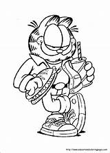 Coloring Garfield Pages Christmas Getcolorings Printable sketch template
