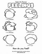 Worksheets Activities Feelings Kids Preschool Printable Worksheet Emotions Feeling Kindergarten Coloring Grade Today sketch template