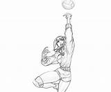 Ayuhara Natsu Volly Ball Gakuen Shiritsu Justice sketch template