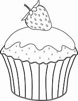 Cupcake Ausmalbild Zum Ausmalen Geburtstagskalender Erdbeere Dolci Muffins Colorear Kleurplaat Kleurplaten Babeczka Grundschule Schule Supercoloring Zeichnen Basteln Aardbei Kuchen Fragola sketch template