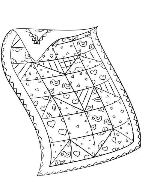 patchwork quilts coloring pages