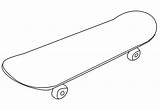 Skateboard Coloring Draw Simple Pages Printable Easy Step Kids sketch template