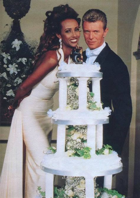 Herve Leger Sightings Iman Marries David Bowie In A White Herve Leger