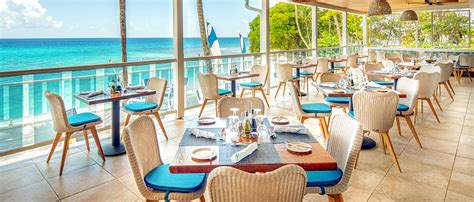restaurants  barbados waves hotel spa marriott  inclusive