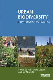 urban biodiversity  research  practice st edition alessand