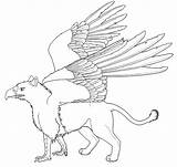 Coloring Griffin Pages Griffon Gryphon Designlooter Getcolorings Color Outline Getdrawings 94kb Printable Fantastic sketch template