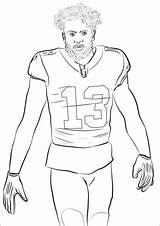 Odell Beckham Pages Rodgers Browns Giants Coloringonly Supercoloring Ezekiel Colorironline sketch template