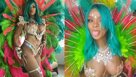Rihanna Sparkles In Sexy Bejeweled Bikini At Barbados