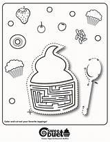 Coloring Yogurt Frozen Muffins Printable Gourmet Worksheets Pages Words Color Activities Amp Math Popular Choose Board Kids sketch template