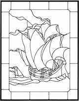 Glass Stained Patterns Coloring Pattern Nautical Sailing Designs Dover Publications Pages Colouring Mosaic Projects Sea Book Ship Welcome Ships Choose sketch template