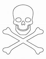 Skull Crossbones Pattern Template Stencil Halloween Printable Outline Templates Patternuniverse Pirate Stencils Patterns Pdf Crafts Use Print Creating Cut Easy sketch template