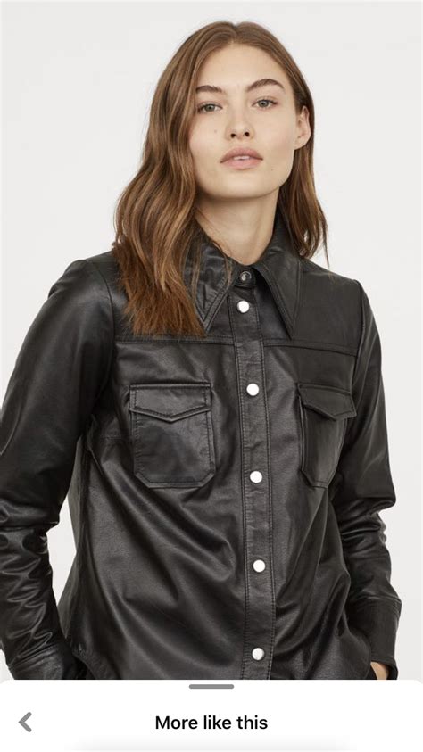pin  tim  big collars leather shirt leather blouse leather outfit