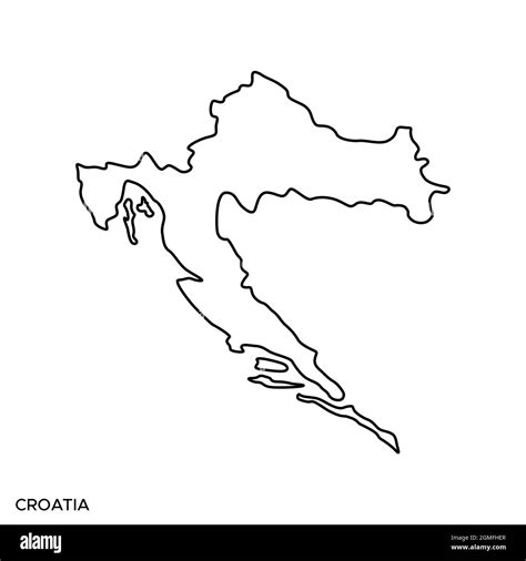 kroatien umriss vektor schwarzweiss stockfotos und bilder alamy