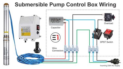 submersible pump control panel circuit diagram