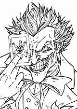 Joker Coloring Pages Print Color sketch template