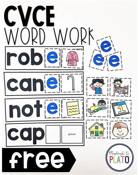 cvce word work cvce words cvce word work word work