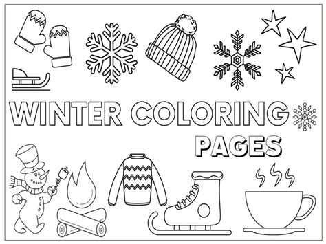cold weather coloring pages
