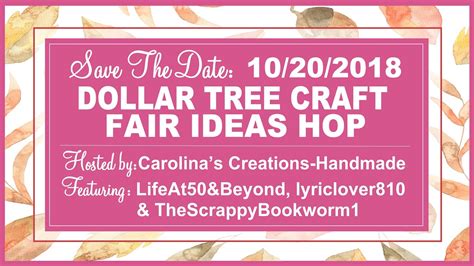 save dollar tree craft fair ideas hop youtube