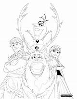 Frozen Coloring Pages Elsa Fever Printable Animation Movies Getdrawings Anna Drawing sketch template