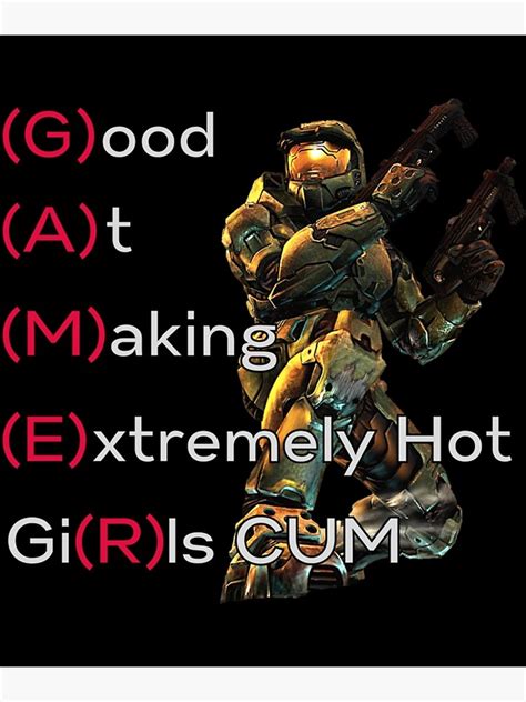 Good At Making Extremely Hot Girls Cum Funny Gamer Classic Poster