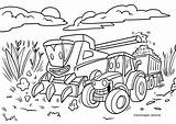 Traktor Bauernhof Getreide Pflug Ladewagen Malvorlagen Ernte Feld Drucken sketch template