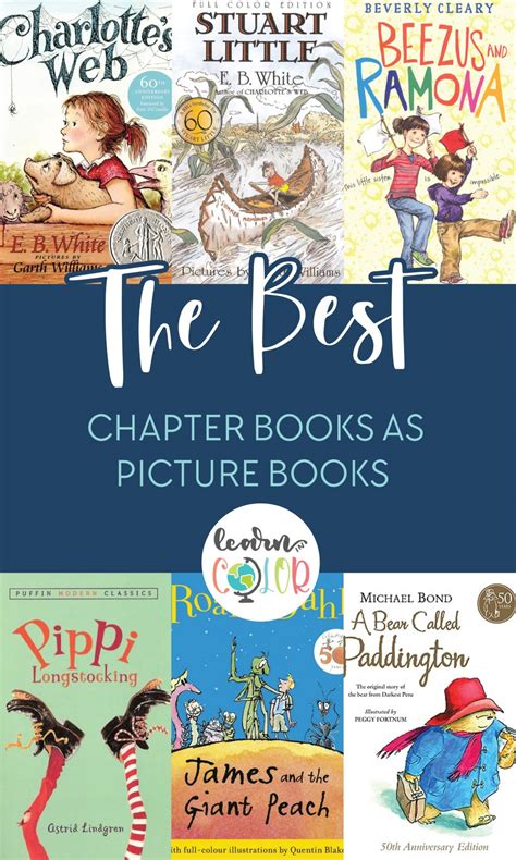 chapter books  picture books learn  color