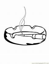 Coloring Cigarette Designlooter Ash Tray 792px 25kb sketch template