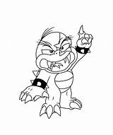 Lemmy Koopa Pages Coloring Colouring sketch template