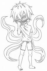 Ghoul Coloring Pages Tokyo Chibi Choose Board Printable sketch template